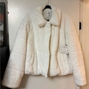 Cream Teddy Jacket